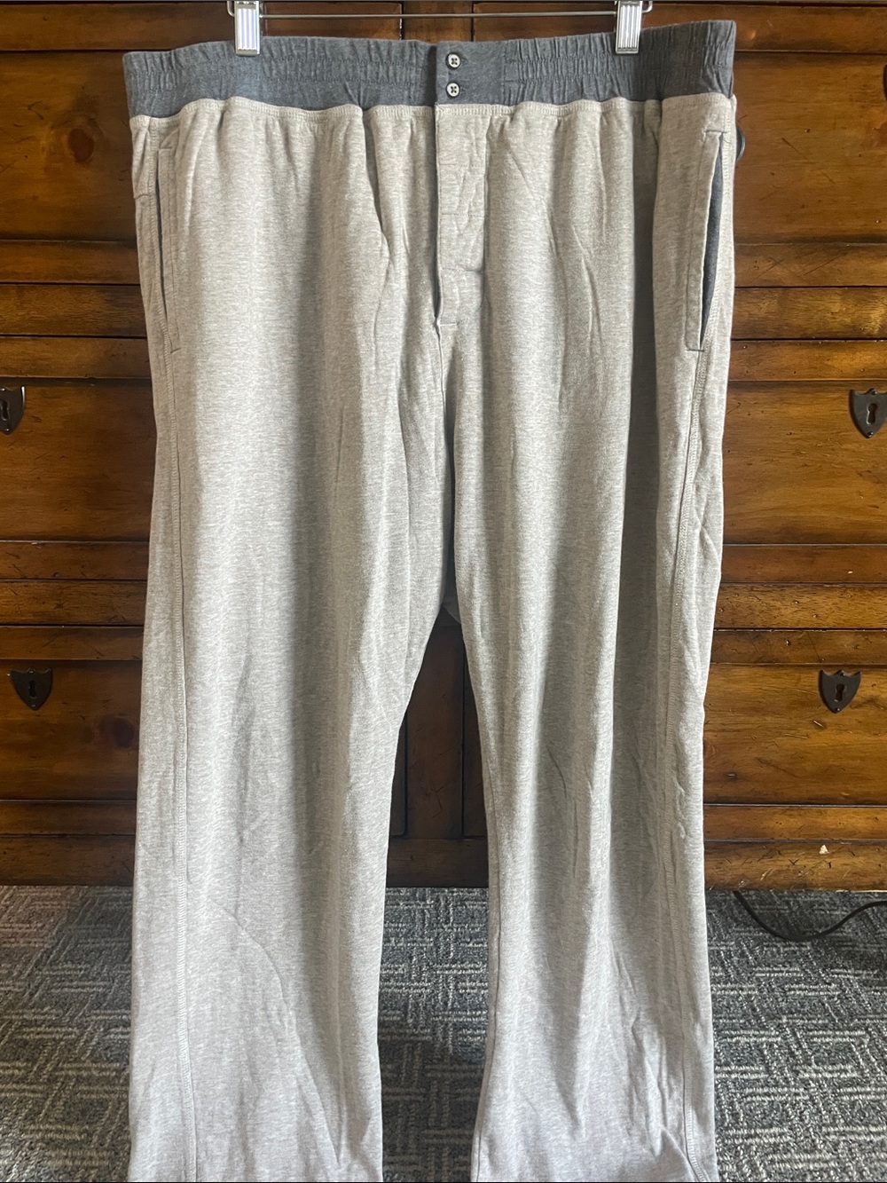 Carbon 2 Cobalt Heather Light Gray Knit Lounge Pants